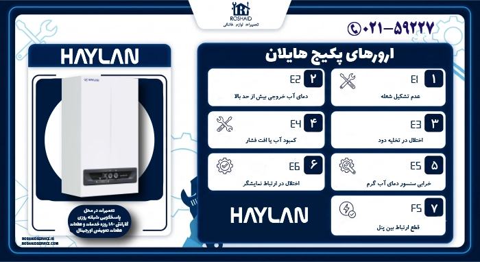ارورهای پکیج هایلان